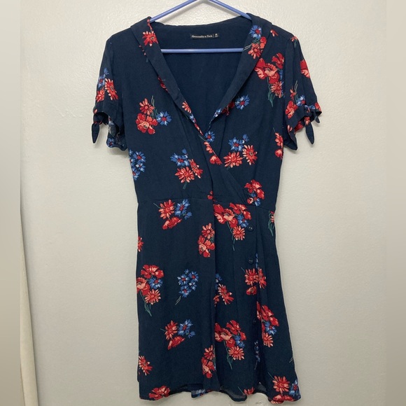 abercrombie & Fitch Floral Print Dress Sz Youth M - Picture 3 of 16